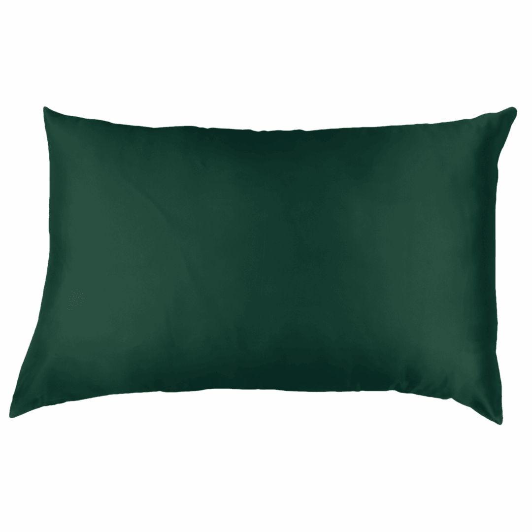 FOREST GREEN QUEEN SILK PILLOWCASE - A Good Night Sleep