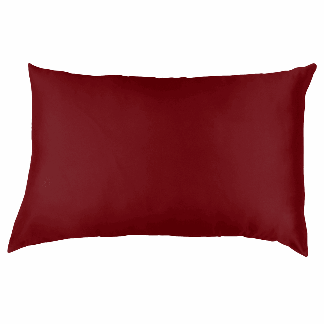 WINE RED QUEEN SILK PILLOWCASE - A Good Night Sleep