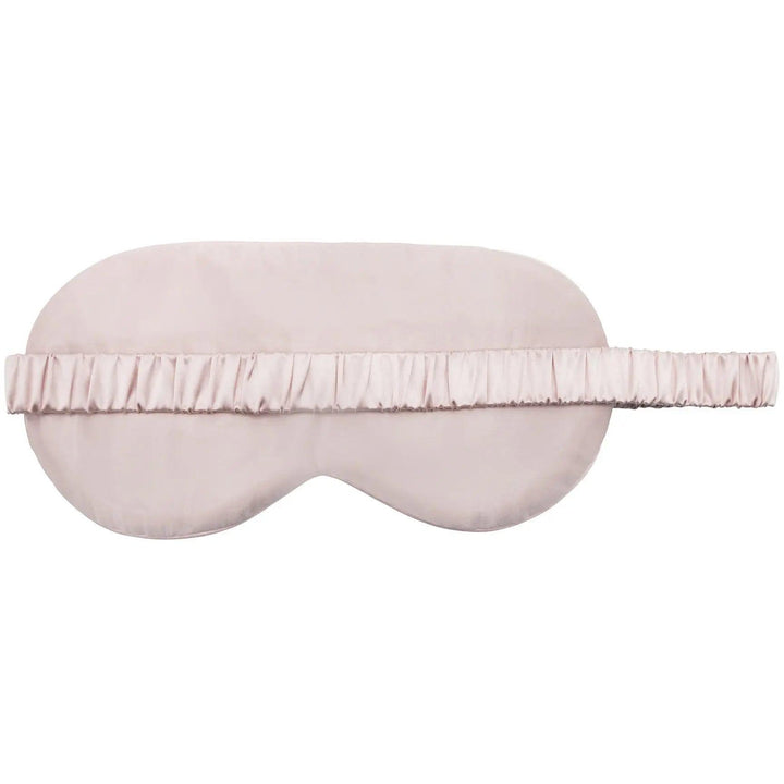 pink silk sleep mask with elastic band