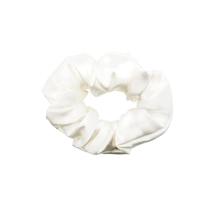 Gentle silk scrunchies for fine hair